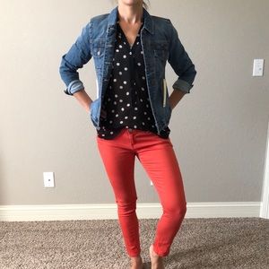 LC sheer high low blouse